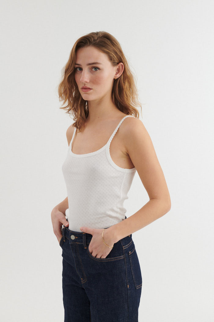Basic Apparel Arense Strap Top Toppe 002 White