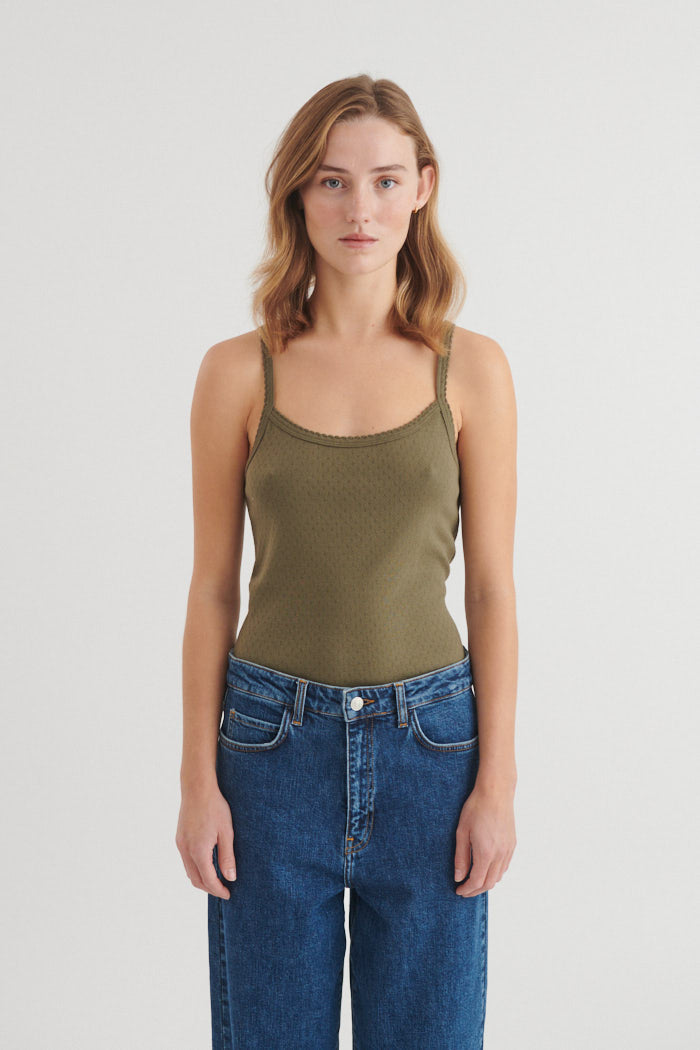 Basic Apparel Arense Strap Top Toppe 889 Sea turtle