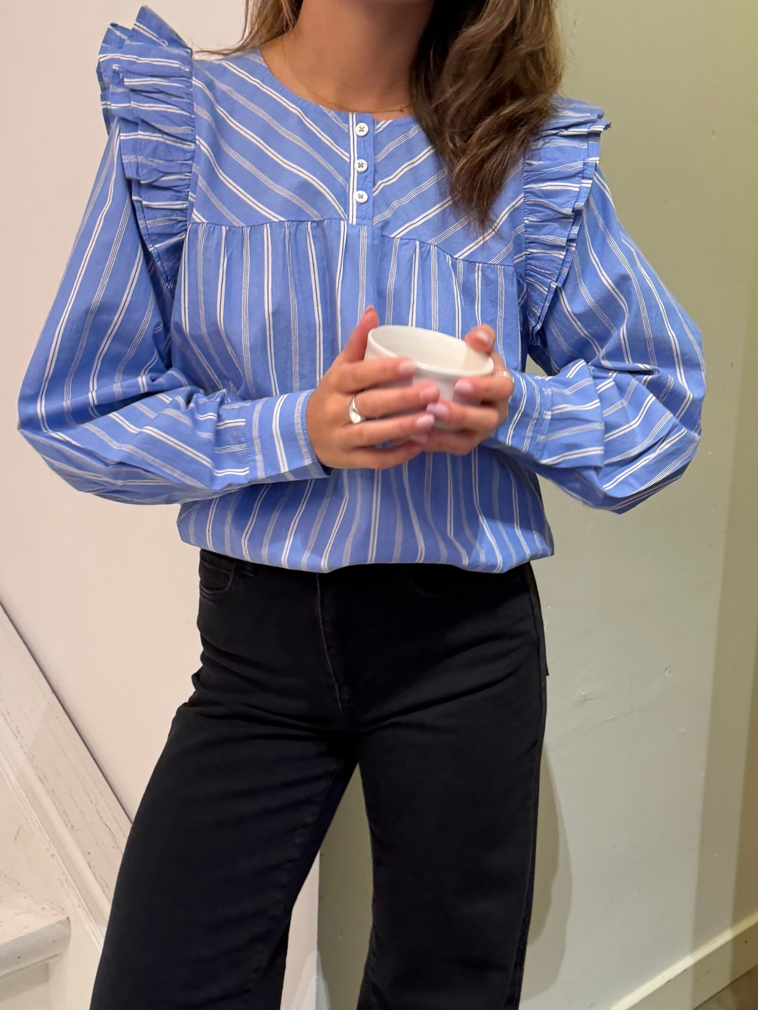 Basic Apparel Candy Blouse Bluser 757 Quiet harbor