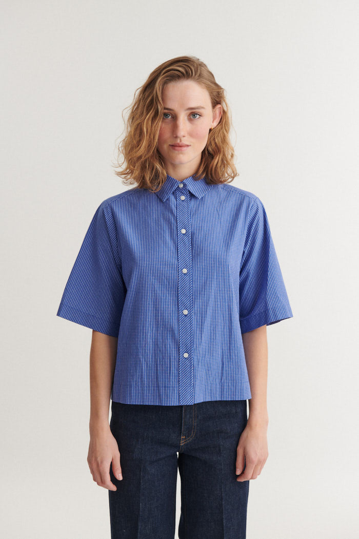Basic Apparel Chane SS Shirt Skjorter 861 Sodalite blue