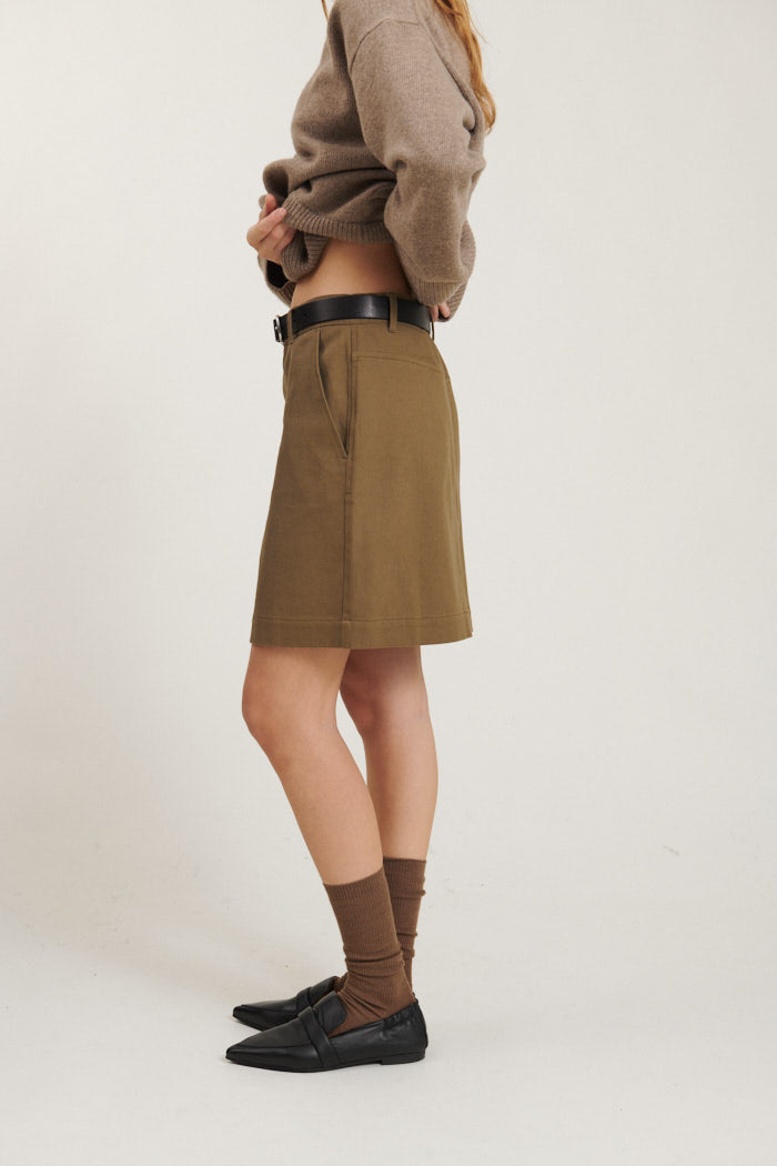 Basic Apparel Creol Skirt Nederdele 181 Capers Green