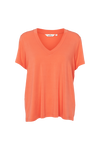 Joline V-hals - Tomato / emberglow
