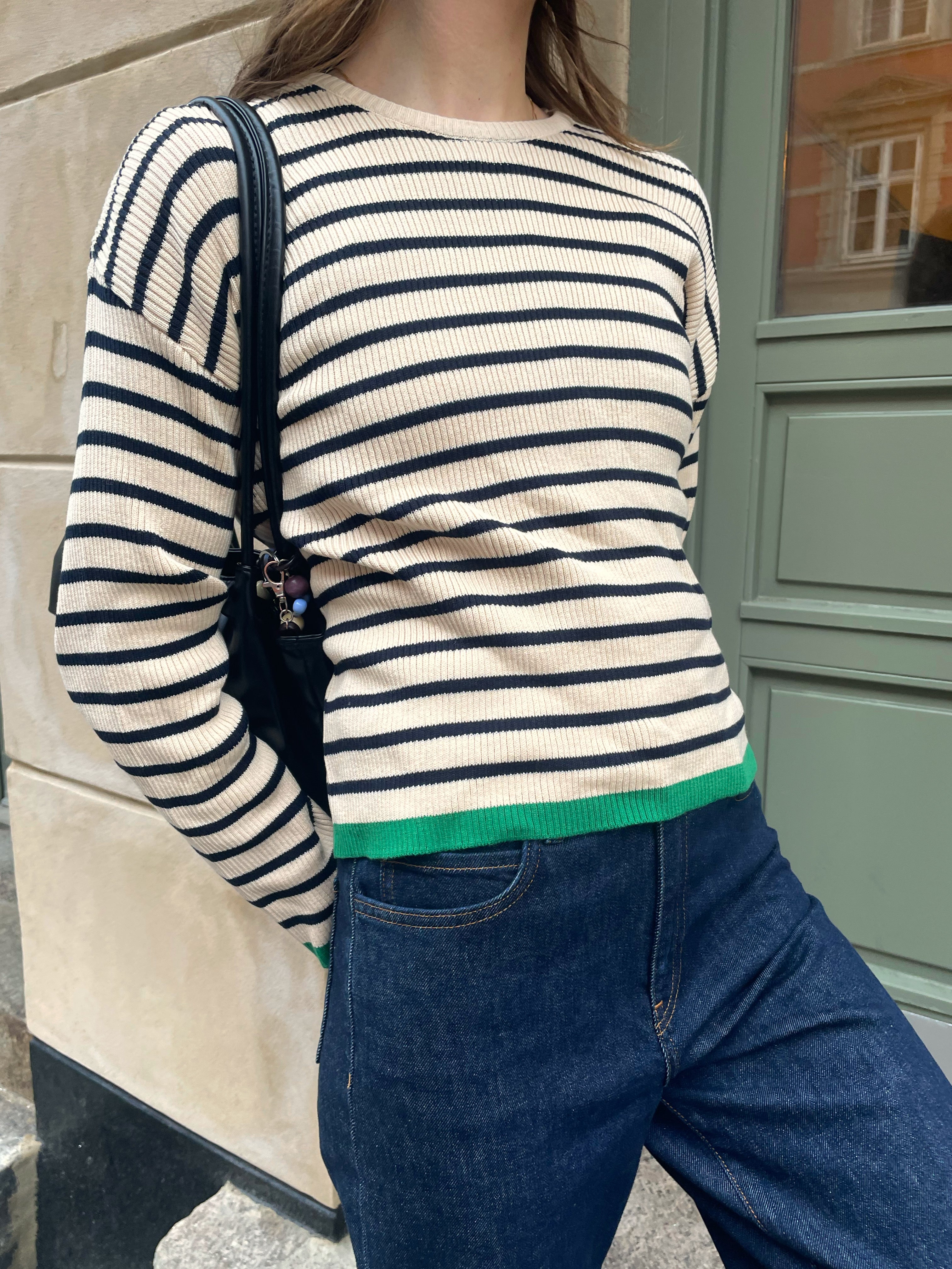 Basic Apparel Lila Sweater Sweaters 638 Navy / birch