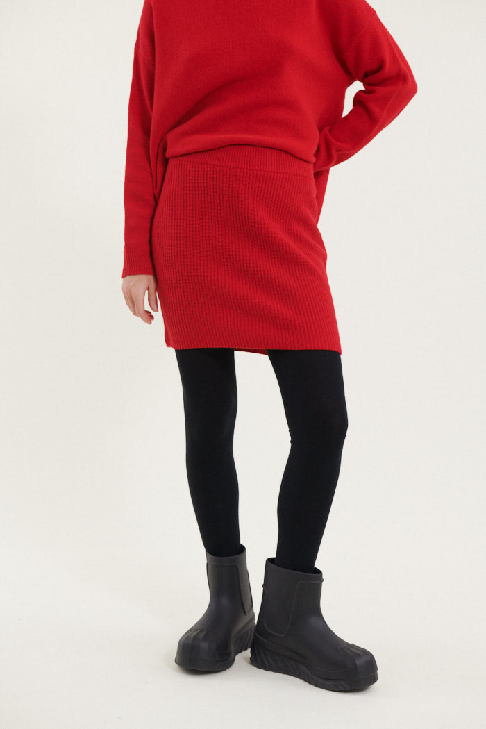 Basic Apparel Lise Short Skirt Nederdele 278 High Risk Red