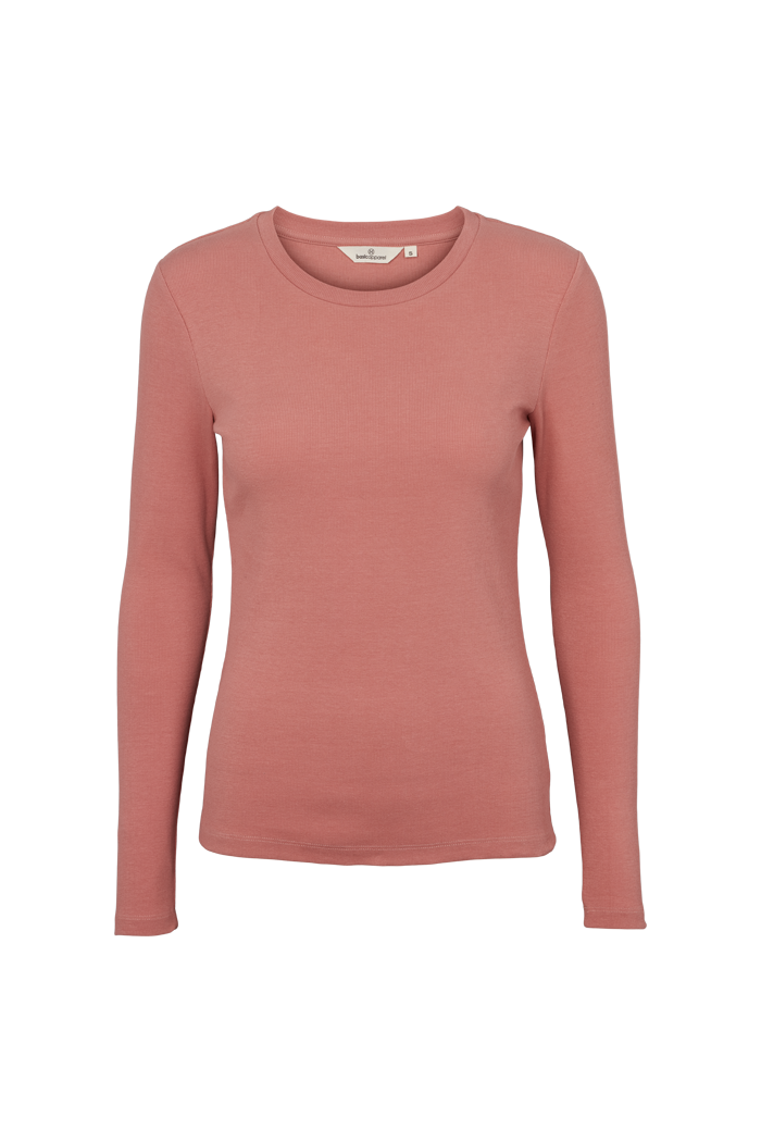 Basic Apparel Ludmilla LS Tee T-shirts 282 Old Rose