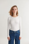 Ludmilla LS T-skjorte - Bright White