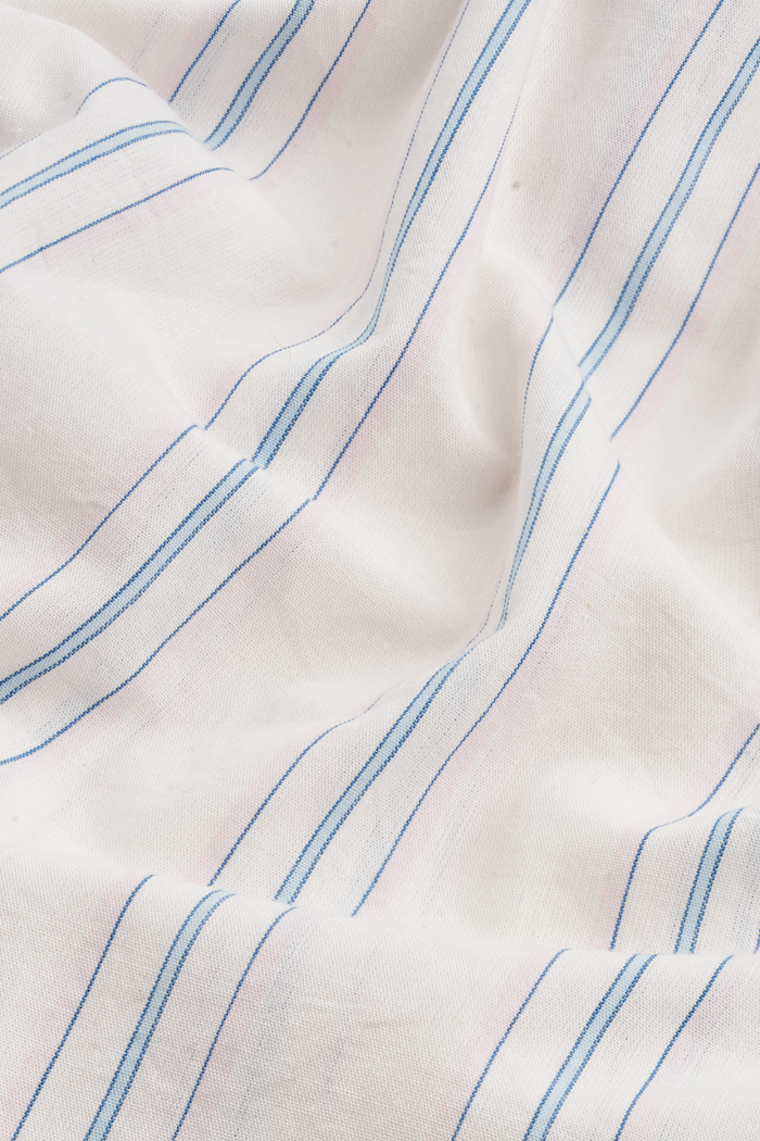 Basic Apparel Martina SS Shirt Skjorter 680 Whisper white / Lotus / alaskan blue