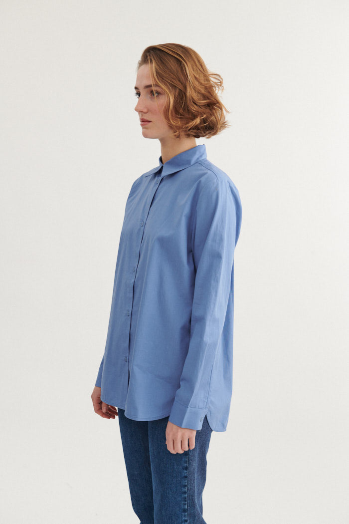 Basic Apparel Vilde Classic Shirt Skjorter 790 Riviera