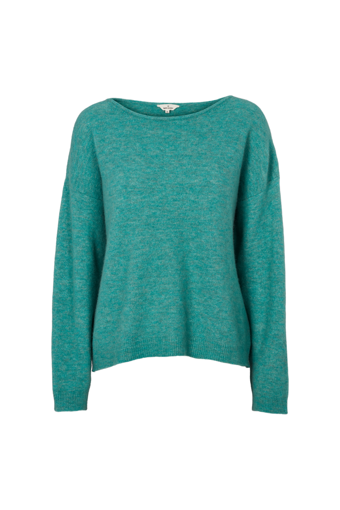Basic Apparel Claudine Scoop Neck Sweaters 526 Frosty Spruce