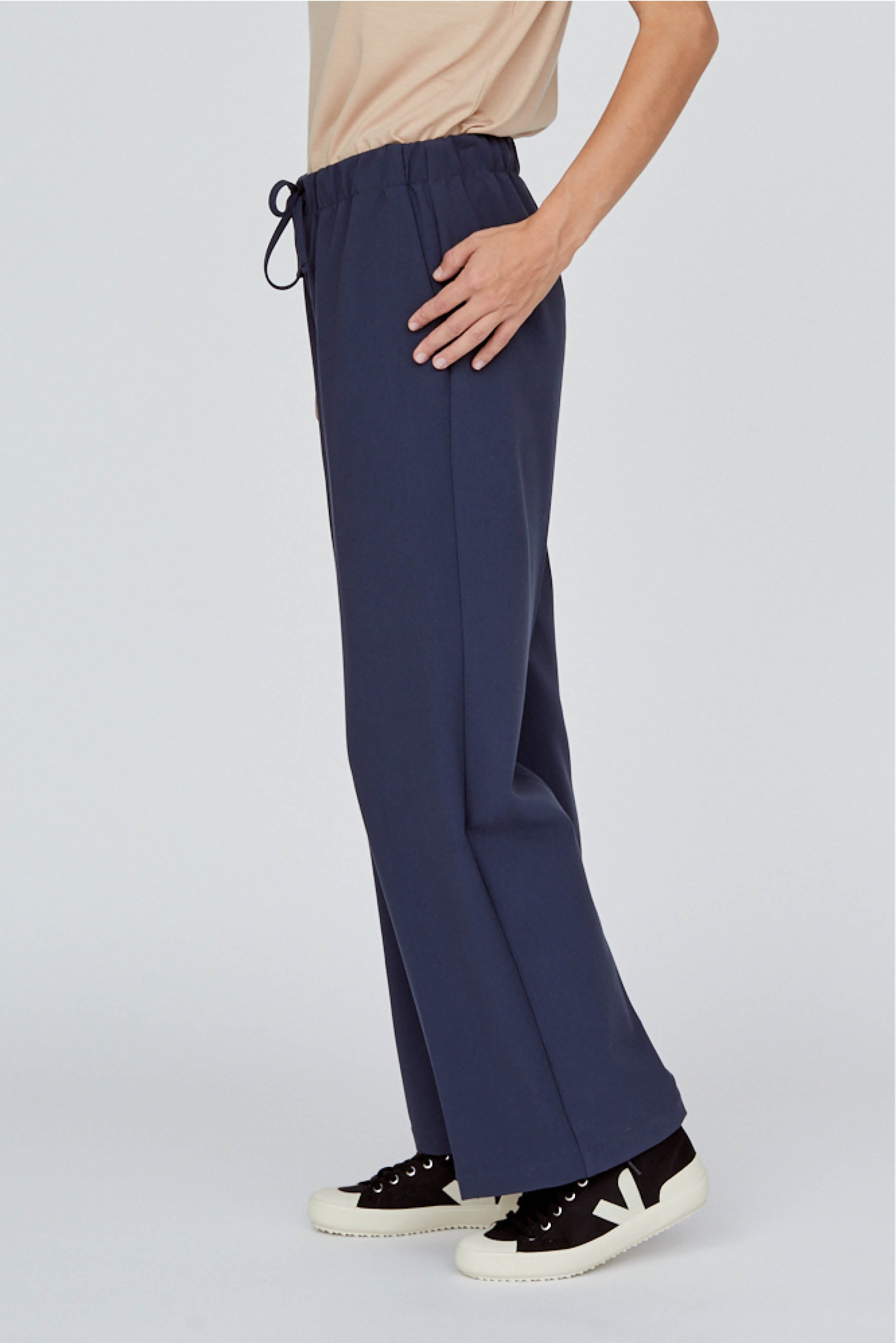 Basic Apparel Sage Loose Pants Bukser 048 Navy